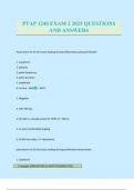 PTAP 1240 EXAM 2 2025 QUESTIONS AND ANSWERS