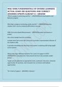 WGU D096 FUNDAMENTALS OF DIVERSE LEARNERS ACTUAL EXAM 300 QUESTIONS AND CORRECT ANSWERS UPDATE ALREADY A&plus; GRADED