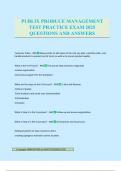 PUBLIX PRODUCE MANAGEMENT TEST PRACTICE EXAM 2025 QUESTIONS AND ANSWERS