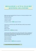 RELIAS ED RN A ACTUAL EXAM 2025 QUESTIONS AND ANSWERS