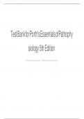 TEST BANK For Porth's Essentials of Pathophysiology&comma; 5th Edition by Tommie L Norris&comma; Verified Chapters 1 - 52&comma; Complete Newest Version