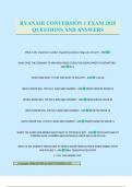 RYANAIR CONVERSION 1 EXAM 2025 QUESTIONS AND ANSWERS