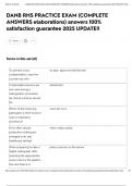 DANB RHS PRACTICE EXAM &lpar;COMPLETE ANSWERS elaborations&rpar; answers 100&percnt; satisfaction guarantee 2025 UPDATE&excl;&excl;