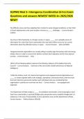 SEJPME Mod 3- Interagency Coordination &lpar;6 hrs&rpar; Exam Questions and answers NEWEST RATED A&plus; 2025&sol;2026 NEW&excl;&excl;
