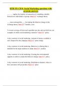 HTH 351 CH 8&colon; Social Marketing questions with  accurate answers