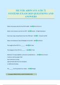 SILVER AIRWAYS ATR 72 SYSTEMS EXAM 2025 QUESTIONS AND ANSWERS