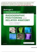 Test Bank for Bontrager's Textbook of Radiographic Positioning and Related Anatomy 9th Edition &lpar;Lampignano&comma; 2017&rpar; &comma; Chapter 1-20 &vert; Complete Guide A&plus;