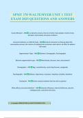 SPMT 370 WALTEMYER UNIT 1 TEST EXAM 2025 QUESTIONS AND ANSWERS
