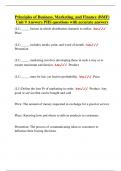 Principles of Business&comma; Marketing&comma; and Finance &lpar;BMF&rpar;  Unit 9 Answers PHS questions with accurate answers 