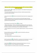 LMSW Exam&colon; DSM 5 and Psychopathology Exam Questions with Correct Answers Verified by  Experts&vert; Latest Update 