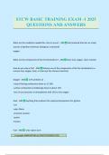STCW BASIC TRAINING EXAM -1 2025 QUESTIONS AND ANSWERS
