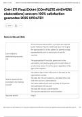 CMN 571 Final EXAM &lpar;COMPLETE ANSWERS elaborations&rpar; answers 100&percnt; satisfaction guarantee 2025 UPDATE&excl;&excl;