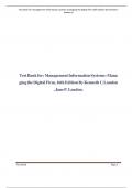 Test Bank for Management Information Systems &lpar;16th Edition&rpar; by Laudon &ndash; Complete Exam Prep & Study Guide