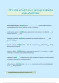 UWF EDF 6226 EXAM 3 2025 QUESTIONS AND ANSWERS