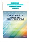 Solution Manual – Core Concepts of Accounting Information Systems, 14th Edition by Simkin – All Chapters 1 to 16