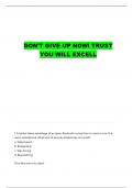 ITM 301 QUESTIONS WITH COMPLETE ANSWERS