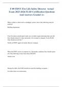 F-89 FDNY Fire Life Safety Director  Actual Exam 2025-2026 FLSD Certification Questions And Answers Graded A&plus;
