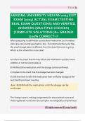Herzing University HESI RN Exit Exam 2025 &ndash; Actual Questions and Verified Answers &ndash; Complete A&plus; Graded Solutions