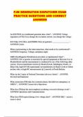 PJM GENERATION DISPATCHER EXAM PRACTICE QUESTIONS AND CORRECT ANSWERS
