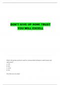 ITM 301 SLIDESHOW QUESTIONS WITH COMPLETE ANSWERS