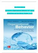 Solution Manual for Organizational Behavior &vert; 10th Edition by McShane & Von Glinow &vert; Chapters 1&ndash;15 Complete &vert; Graded A&plus;