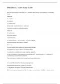 EMT Block 3 Exam Study Guide