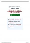 GENITOURINARY EXAM  MASTER EXAM  &lpar;2025&sol;2026 UPDATE&rpar; with  Questions and Verified Answers&comma;  100&percnt; Guarantee Pass