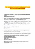 PJM GENERATION CERT EXAM QUESTIONS AND CORRECT ANSWERS