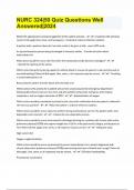 NUR 324 Exam 50 Questions with Complete Solutions