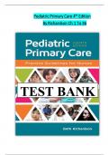 TEST BANK FOR PEDIATRIC PRIMARY CARE 4TH EDITION BY RICHARDSON WITH 100&percnt; CORRECT EXPLAINED ANSWERS CHAPTER 1 TO 36&rpar;