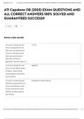 ATI Capstone OB &lpar;2025&rpar; EXAM QUESTIONS AND ALL CORRECT ANSWERS 100&percnt; SOLVED AND GUARANTEED SUCCESS&excl;&excl;
