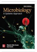 TEST BANK FOR Microbiology&colon; A Systems Approach 6th Edition by Marjorie Kelly Cowan&comma; Heidi Smith ISBN&colon; 978-1260258998 COMPLETE GUIDE ALL CHAPTERS COVERED 100&percnt; VERIFIED A&plus; GRADE ASSURED&excl;&excl;&excl;&excl;&excl; NEW LATEST UPDATE&excl;&excl;&excl;&excl;&excl;