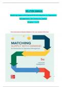 SOLUTION MANUAL Matching Supply with Demand An Introduction to Operations Management&comma; 5th Edition by Cachon All Chapters 1 to 19 complete Verified editon