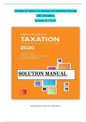 SOLUTION MANUAL For Principles of Taxation for Business and Investment Planning 2020 23rd Edition by Sally Jones, Shelley Rhoades Catanach