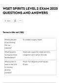WSET SPIRITS LEVEL 2 EXAM 2025 QUESTIONS AND ANSWERS
