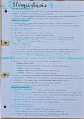 Summary Notes&colon; 5&period;3 Homeostasis &lpar;Communication&comma; Energy&comma; and Homeostasis&rpar; OCR A Level Biology