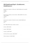 HFA Final Exam &lpar;Chp 11 - 13&rpar; with correct detailed answers&period;