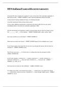 HFA Indiana Exam with correct answers&period;
