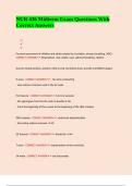 NUR 436 Midterm Exam Questions With Correct Answers 