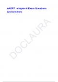 AAERT - chapter 6 Exam Questions And Answers