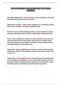 HS 3400 MIDTERM 100 QUESTIONS WITH 100&percnt; PASSED  ANSWERS&excl;&excl;