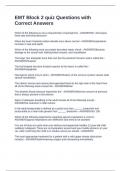 EMT Block 2 quiz Questions with Correct Answers
