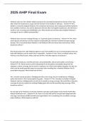 2025 AHIP Final Exam questions and answers