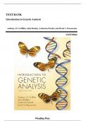 TEST BANK FOR Introduction to Genetic Analysis Twelfth Edition by Anthony Griffiths&comma; John Doebley&comma; Catherine Peichel ISBN&colon;978-1319114787  COMPLETE GUIDE ALL CHAPTERS COVERED 100&percnt; VERIFIED A&plus; GRADE ASSURED&excl;&excl;&excl;&excl;&excl; NEW LATEST UPDATE&excl;&excl;&excl;&excl;&excl;