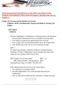 TEST BANK FOR FUNDAMENTAL CONCEPTS AND SKILLS FOR NURSING 6TH EDITION WILLIAMS-All Chapters- Questions and Answers Graded A&plus;&period;pdf