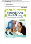 Test Bank For Maternal and Child Health Nursing 9th Edition By JoAnne Silbert Flagg &vert; 9781975161064 &vert; All Chapters 1-56