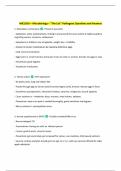 MIC205A &ndash; Microbiology &ndash; &OpenCurlyDoubleQuote;The List&rdquo; Pathogens Questions and Answers