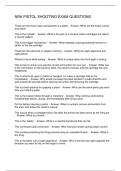 NRA PISTOL SHOOTING EXAM QUESTIONS