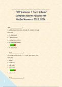 TCFP Instructor 1 Test &sol; Q-Bank&sol; Complete Accurate Quizzes with Verified Answers &sol; 2025&comma; 2026&period;     