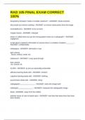 RAD 105 FINAL EXAM CORRECT 100&percnt;
